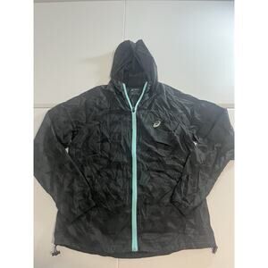 ASICS Women's Lightweight Hooded Windbreaker Packable Jacket